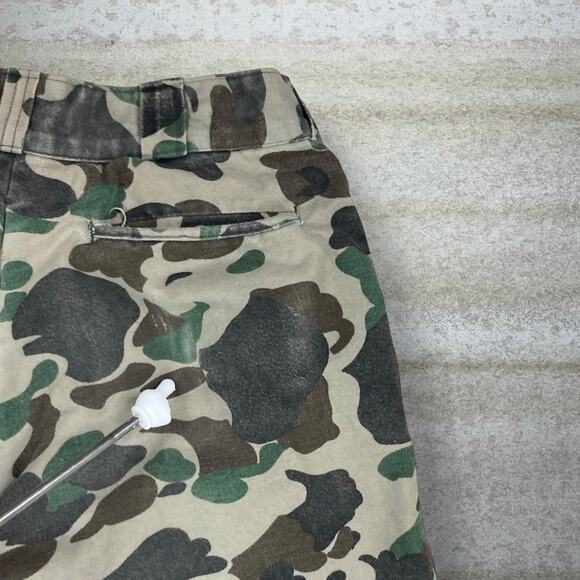 Vintage Duck Hunting Camo Tactical Pants Baggy Wide Leg Insulate 100% Cotton 90s - Picture 6 of 8